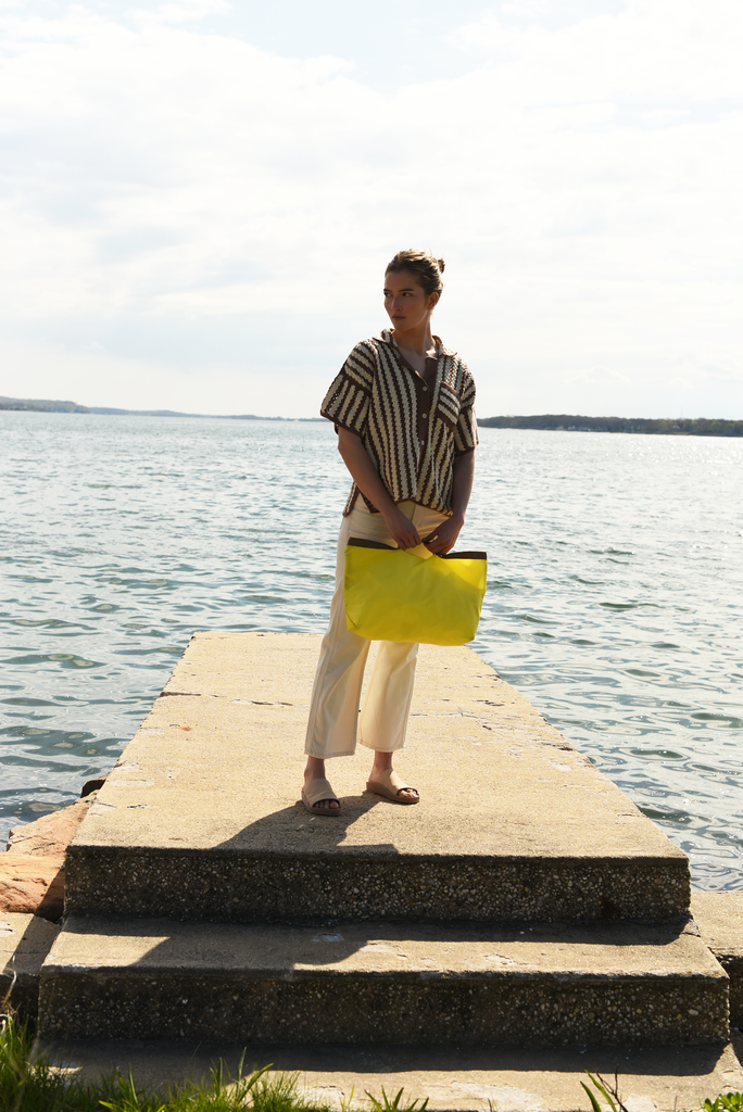 2 way travel tote bag Medium 2-Way Tote Bag - Yellow/Coyote (RN-M-10)